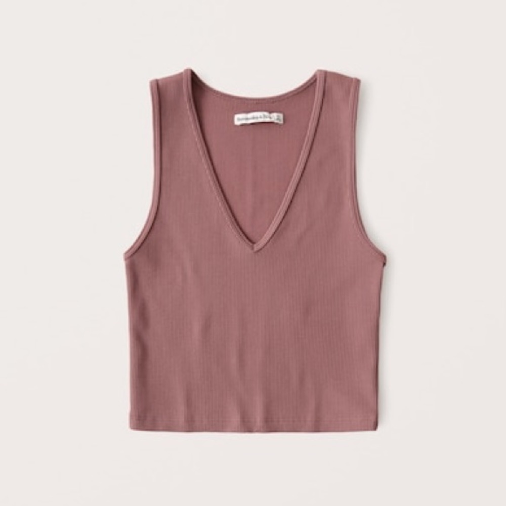 Abercrombie & Fitch Seamless Ribbed V-neck Tank